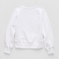 Thereabouts Little & Big Girls Crew Neck Long Sleeve Fleece Sweatshirt