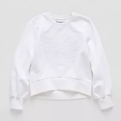 Thereabouts Little & Big Girls Crew Neck Long Sleeve Fleece Sweatshirt