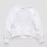 Thereabouts Little & Big Girls Crew Neck Long Sleeve Fleece Sweatshirt