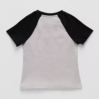 Thereabouts Little & Big Girls Round Neck Short Sleeve T-Shirt