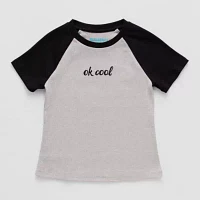 Thereabouts Little & Big Girls Round Neck Short Sleeve T-Shirt