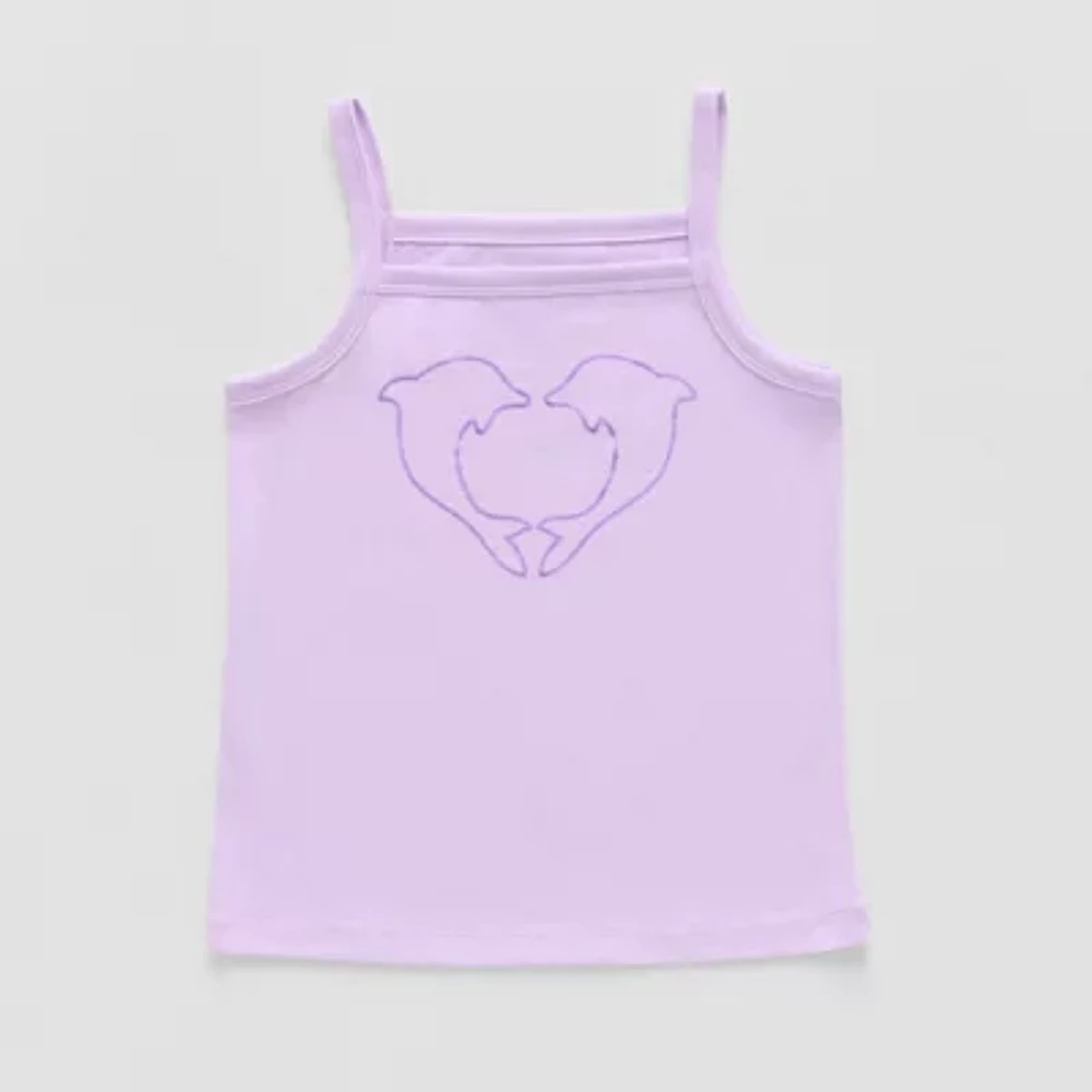 Thereabouts Little Girls Square Neck Tank Top