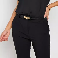 Bold Elements Womens Belted Capri Pants
