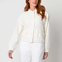 Liz Claiborne Lightweight Womens Bomber Jacket
