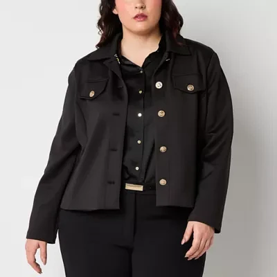 Bold Elements Midweight Womens Plus Shirt Jacket