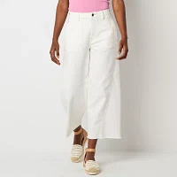 a.n.a Tall Soft Drape Womens High Rise Straight Fit Cropped Pant