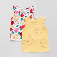 Okie Dokie Toddler & Little Girls 2-pc. Round Neck Tank Top