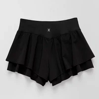 Xersion Little & Big Girls Flowy Mid Rise Pull-On Short