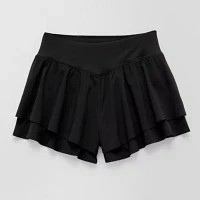 Xersion Little & Big Girls Flowy Mid Rise Pull-On Short