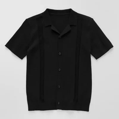 Thereabouts Little & Big Boys Short Sleeve Button-Down Shirt