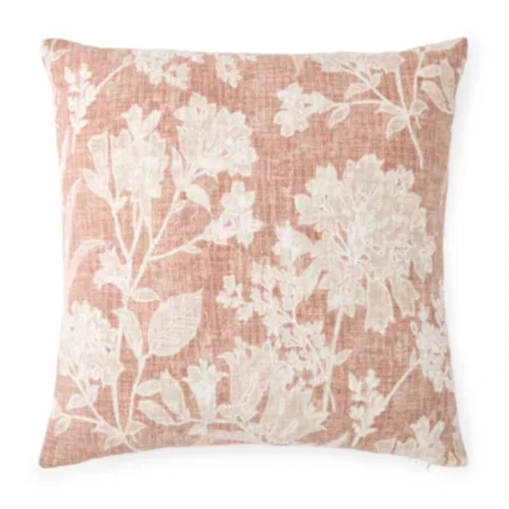 Linden Street Floral Square Throw Pillows