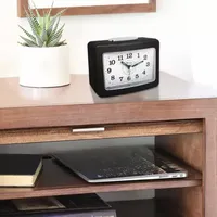 Westclox No Tick Loud Bell Analog Alarm Clock