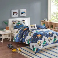 Mi Zone Kids Gavin Printed Comforter Set with decorative pillow