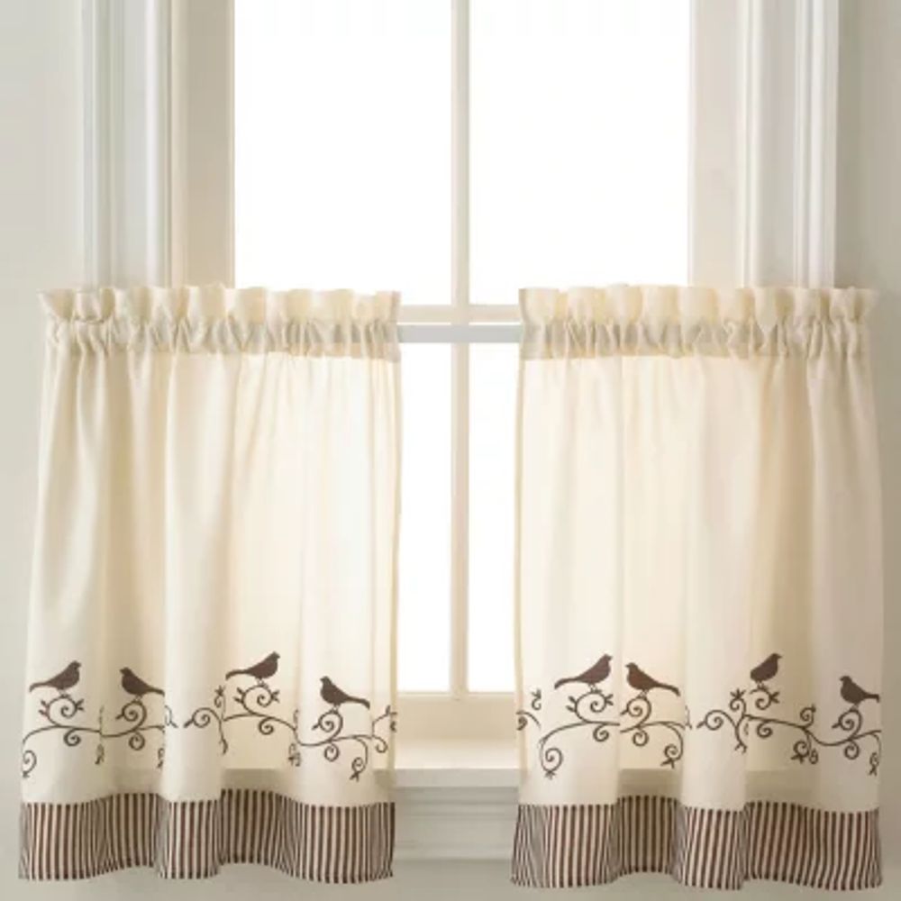 CHF Birds 2-pc. Rod Pocket Window Tier