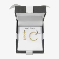 C-Hoop 14K Gold 18.5mm Hoop Earrings