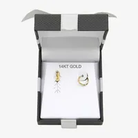 14K Gold 9mm Hoop Earrings