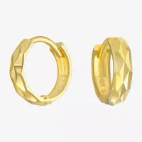 14K Gold 9mm Hoop Earrings