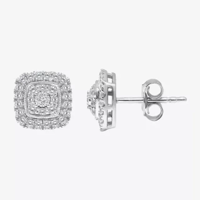 1/6 CT. T.W. Mined White Diamond 5.6mm Stud Earrings