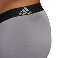 adidas Cotton Mens 3 Pack Long Leg Boxer Briefs