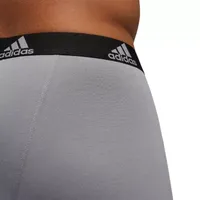 adidas Cotton Mens 3 Pack Long Leg Boxer Briefs