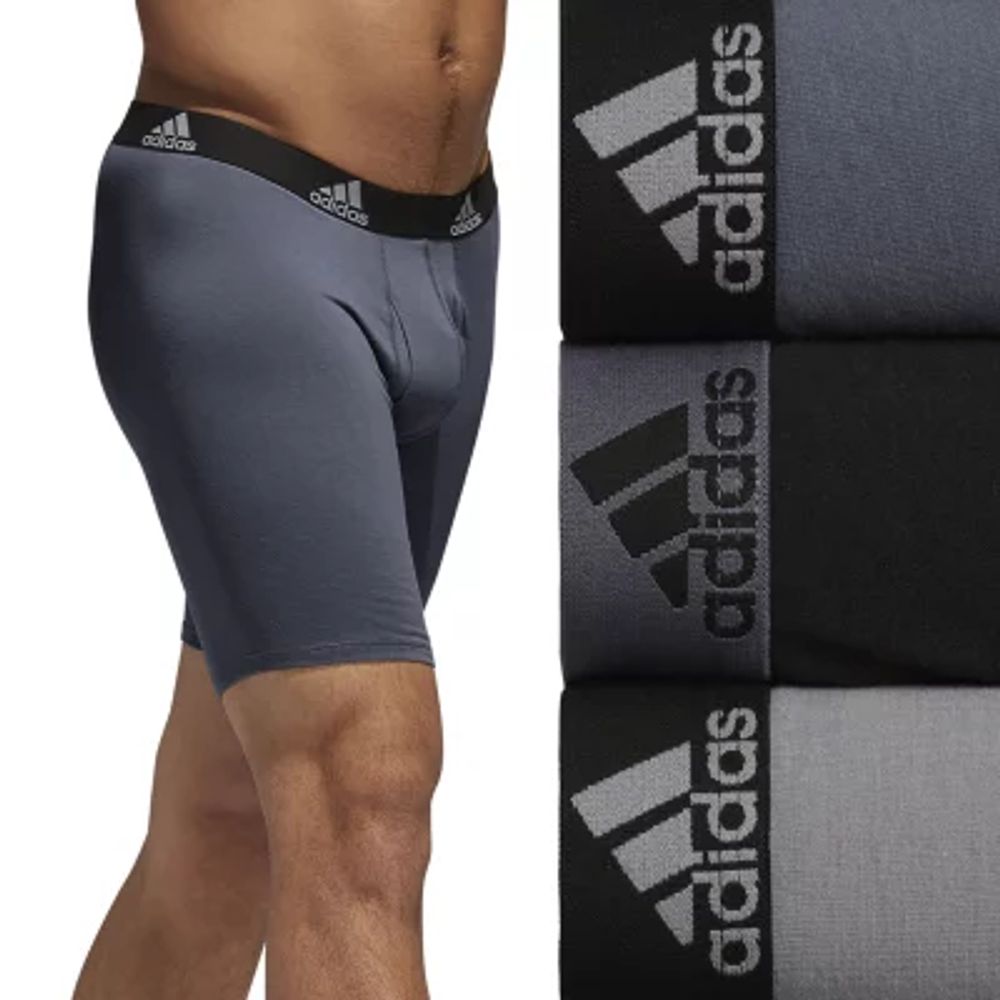 adidas Performance Stretch Cotton Mens 3 Pack Trunks