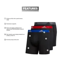 adidas Performance Big and Tall Mens 3 Pack Boxer Briefs