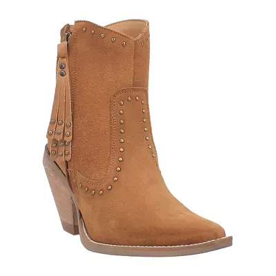 Dingo Women's Classy N' Sassy Leather Stacked Heel Booties