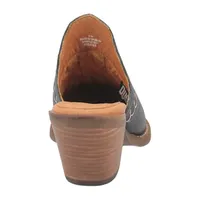 Dingo Women's Wildflower Leather Round Toe Mules