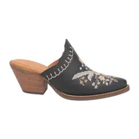 Dingo Women's Wildflower Leather Round Toe Mules