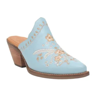 Dingo Women's Wildflower Leather Round Toe Mules