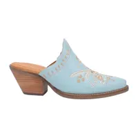 Dingo Women's Wildflower Leather Round Toe Mules