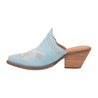 Dingo Women's Wildflower Leather Round Toe Mules