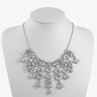 Monet Jewelry Silver Tone Silver Tone Statement Necklace