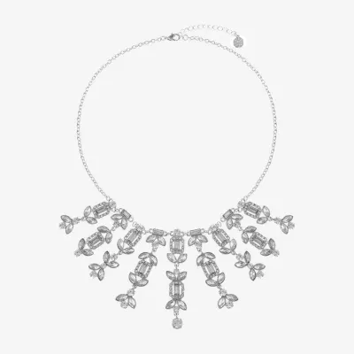 Monet Jewelry Silver Tone Silver Tone Statement Necklace