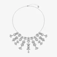 Monet Jewelry Silver Tone Silver Tone Statement Necklace