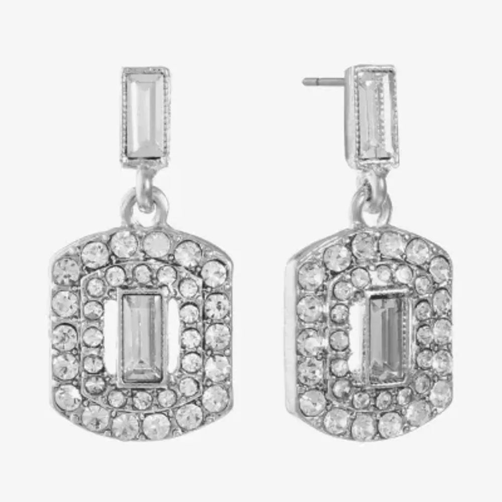 Monet Jewelry Silver Tone Drop Earrings