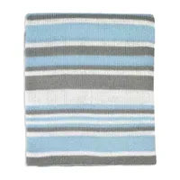 3 Stories Trading Company Baby Boys And Girls Striped Knit Blanket