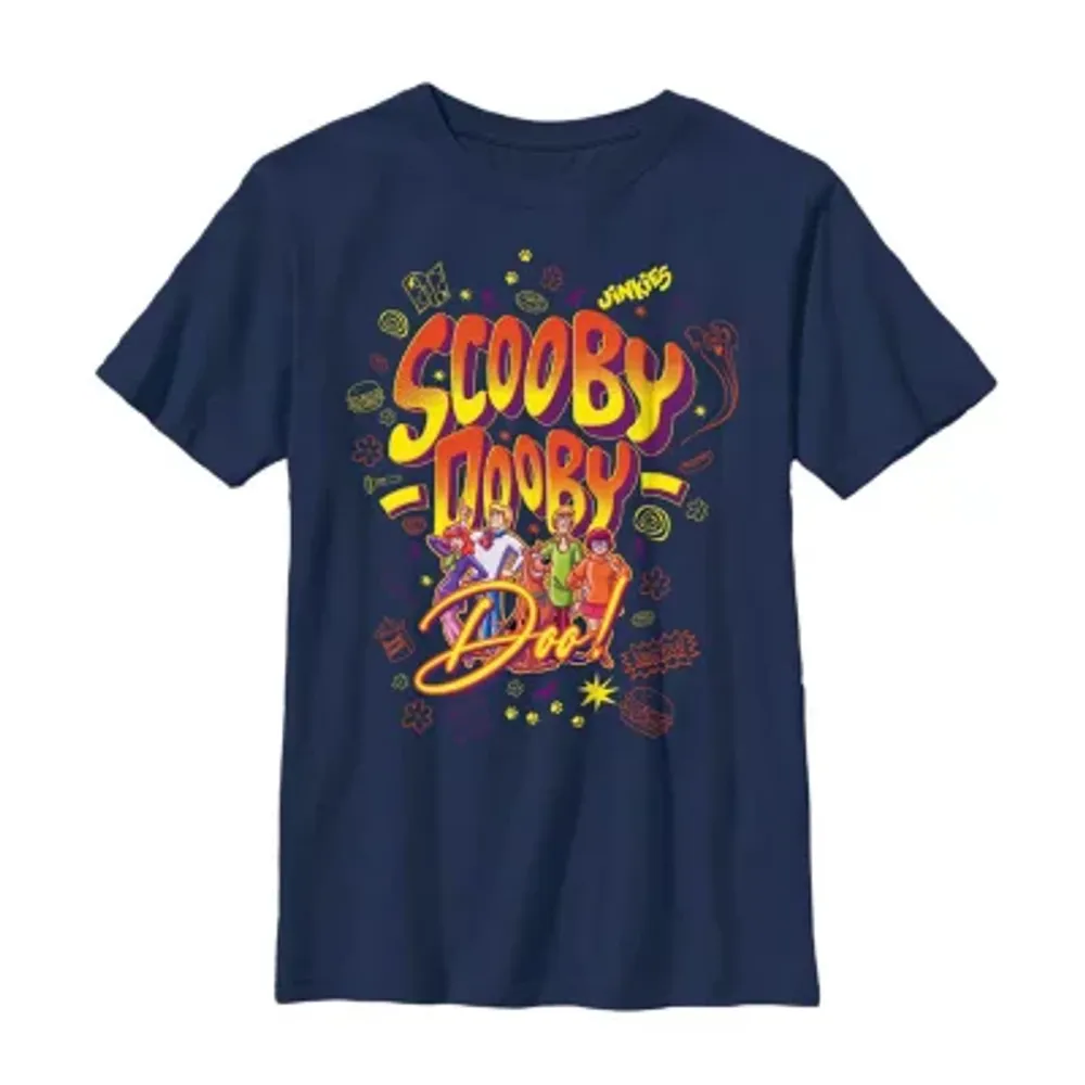 Little & Big Boys Crew Neck Short Sleeve Scooby Doo Graphic T-Shirt