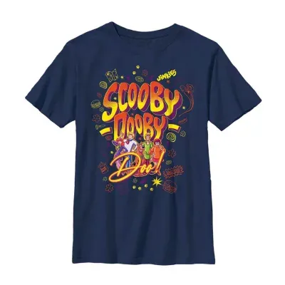 Little & Big Boys Crew Neck Short Sleeve Scooby Doo Graphic T-Shirt
