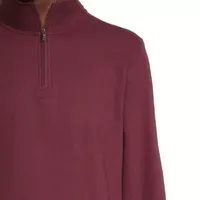 St. John's Bay Mens Long Sleeve Quarter-Zip Pullover