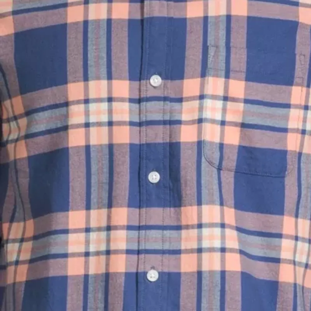 St. John's Bay Lightweight Washed Twill Mens Slim Fit Long Sleeve Button-Down Shirt