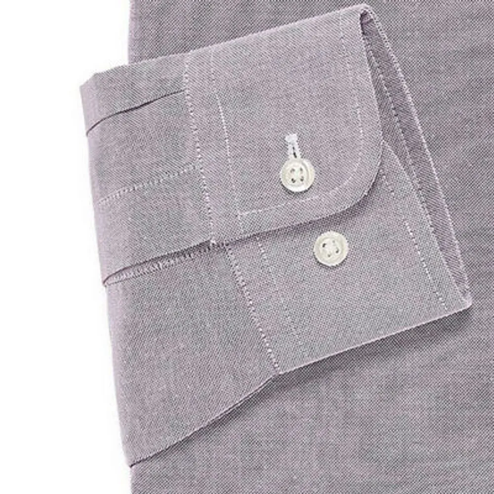 Stafford Mens Wrinkle Free Oxford Button Down Collar Fitted Dress Shirt