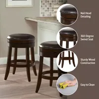 Tillman Backless Swivel Counter Stool