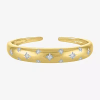 Diamond Addiction (G-H / Si2-I1) North Star Womens 1/2 CT. T.W. White Diamond 14K Gold Over Silver Cuff Bracelet