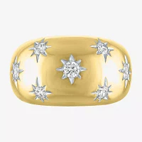 Diamond Addiction North Star (G-H / Si2-I1) 13MM 1/2 CT. T.W. Lab Grown White 14K Gold Over Silver Band