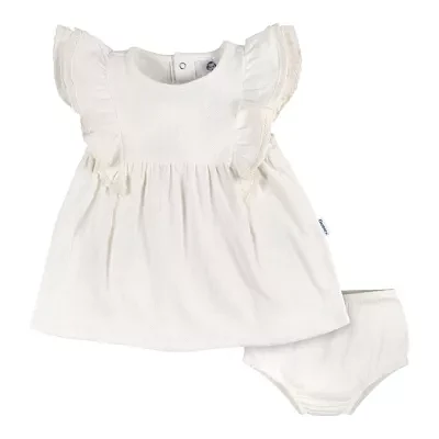 Gerber Baby Girls 2-pc. Short Sleeve Ruffled A-Line Dress