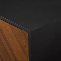Mcm Faux Bookmatch Tv Stand