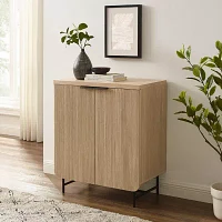 Scandinavian 2-Door Accent Cabinet