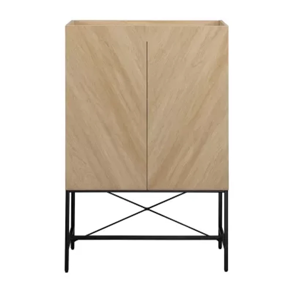 Contemporary 2-Door Accent Cabinet