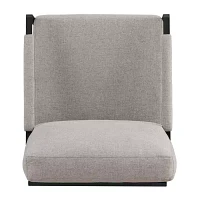 Contemporary Metal Arm Accent Chair